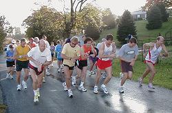 Start of the 2002 Greasy-Gooney 10K