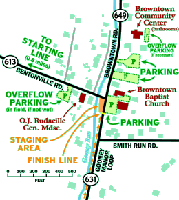 Map of Browntown, Virginia