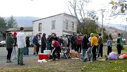 Gathered in Browntown for the awards ceremony