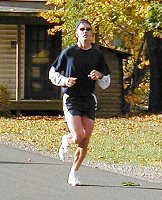 Eric Chandler approaching the finish