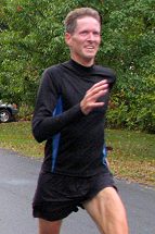 Men's runner-up Mark Whalley, new owner of the Greasy-Gooney 10K Masters record